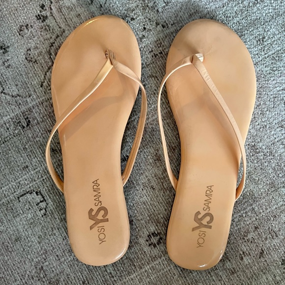 Yosi Samra nude sandals. Size 8. Worn only once - Picture 1 of 2